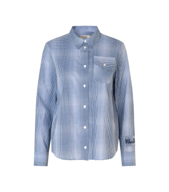 Baum Und Pferdgarten Menja Shirt, Blue Mini Check