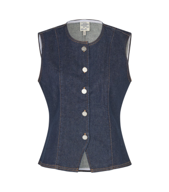 Baum Und Pferdgarten Mene Vest, Dark Denim Wash