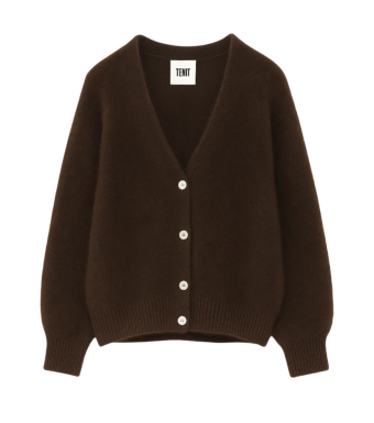Tiffany Clothing Lilje Mohair Cardigan, Dark Brown
