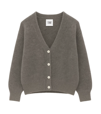 Tiffany Clothing Lilje Mohair Cardigan, Light Grey
