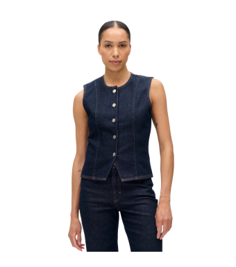 Baum Und Pferdgarten Mene Vest, Dark Denim Wash