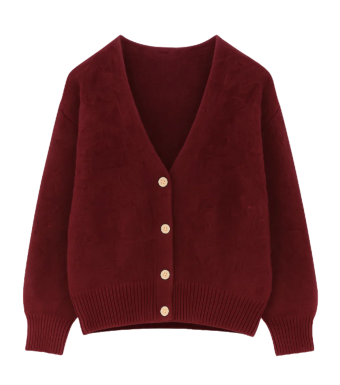 Tiffany Clothing Lilje Mohair Cardigan 80% Mohair, Bordeaux