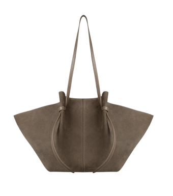 YUZEFI Large Mochi Suede, Taupe