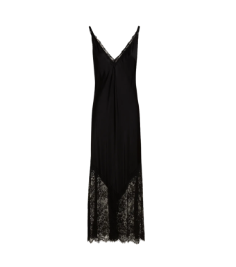 Tiffany Clothing Luna Lace Long Dress, Black