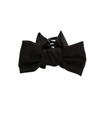 Mini Sløjfe Hårklemme Black