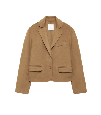 Anine Bing Etienne Blazer Cashmere Blend, Camel