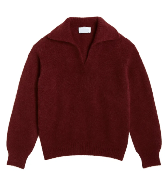 Opal Studio Mana Polo Knit 80% Mohair, Bordeaux