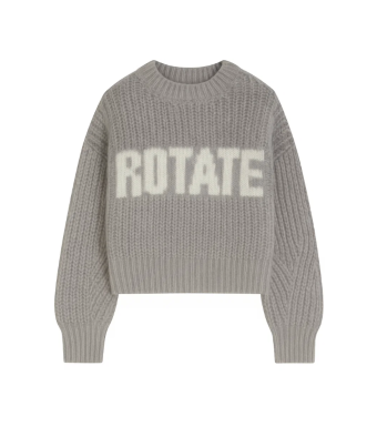 Rotate Shandy Knit Jumper, Opal Grey