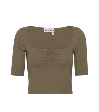 Remain Kimji Cropped Ballerina Top 5005742638, Walnut