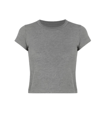 ETERNE Baby Tee Short Sleeve, Heather Grey