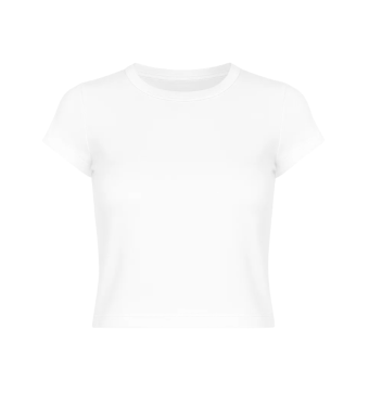 ETERNE Baby Tee Short Sleeve, Ivory