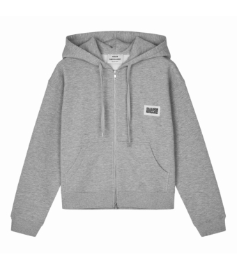 Mads Nørgaard Bobo Hood Sweatshirt Standard, Grey Melange