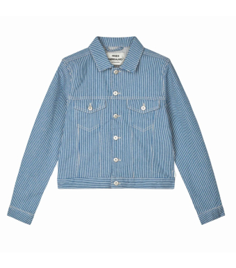 Mads Nørgaard Demi Jacket Hickory Punk, Bright Cobalt