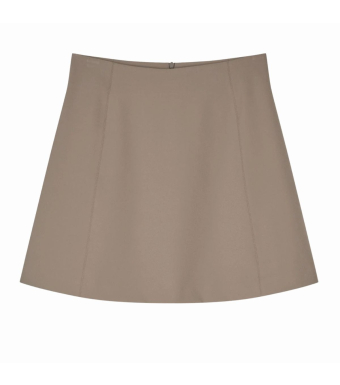Mads Nørgaard Roberta Skirt Stretcht Nylon, Walnut