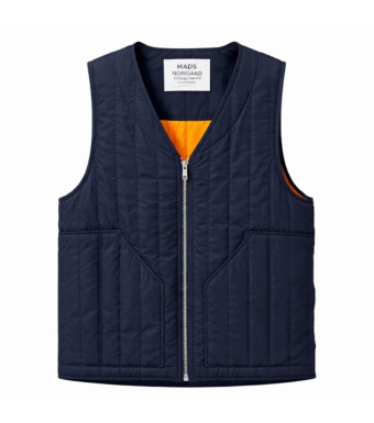 Mads Nørgaard Francis Vest Poly Twill, Sky Captain