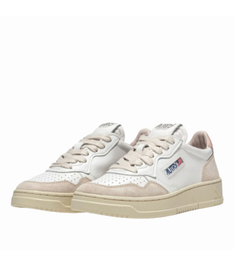 AUTRY Medalist Low Sneakers, White/powder/beige