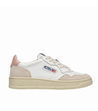AUTRY Medalist Low Sneakers, White/powder/beige