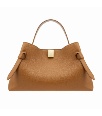 YUZEFI Gyoza Pebble Grain Leather, Hazel