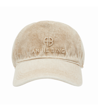 Anine Bing Jeremy Baseball Cap, Butter Yellow