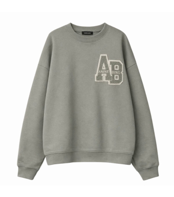 Anine Bing Miles Sweatshirt Letterman A-08-10074, Sage