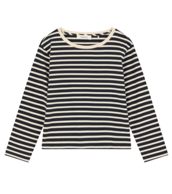 Skall Studio Marron Oversized Blouse, Navy/off White Stripe