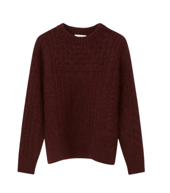 Isabel Marant Deotille Pullover, Burgundy