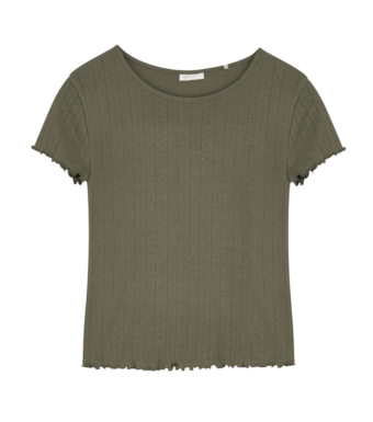 Skall Studio Edie Cap Sleeve Tee, Olive