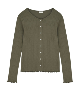 Skall Studio Edie Cardigan Gots, Olive