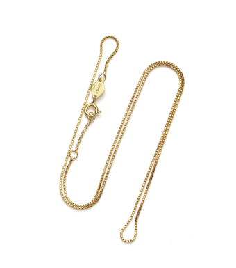 ANNI LU Box Chain Necklace Gold 57 Cm, Gold