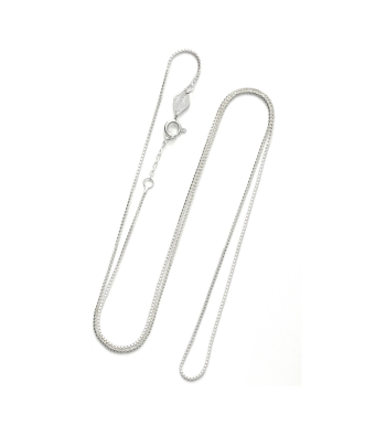 ANNI LU Box Chain Necklace Silver 57 Cm, Silver