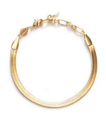 ANNI LU Snake Charmer Bracelet, Gold