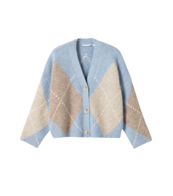 Noella N-laiana Knit Cardigan, Sky Blue Mix