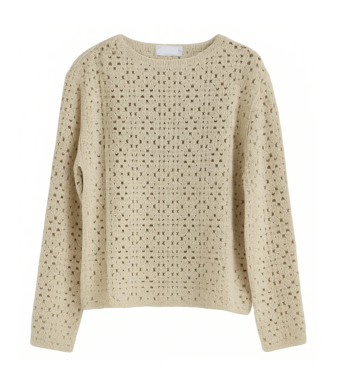 Opal Studio Fandango Crocheted Blouse, Creme