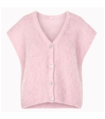 Opal Studio Mana Vest 80% Mohair, Dusty Rose