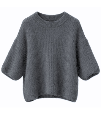 Opal Studio Mana Oversized Short Sleeve 80% Mohair, Stone