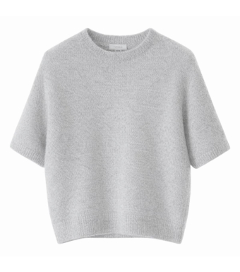 Opal Studio Mana Short Sleeve 80% Mohair, Light Grey