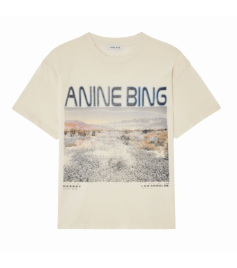 Anine Bing Cade Tee Wildflowers, Off White