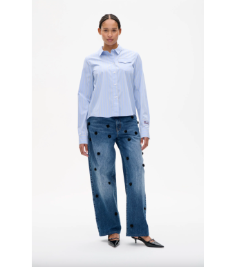 Baum Und Pferdgarten Menja Shirt, Sky Blue Sunny Stripes