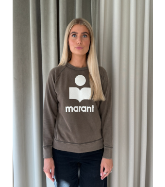 Isabel Marant Millyny Sweatshirt, Dark Bronze/ecru