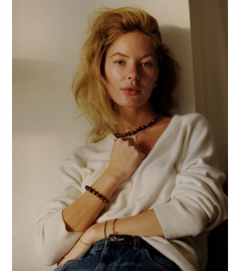 ANNI LU Ball Necklace, Eye Of The Tiger