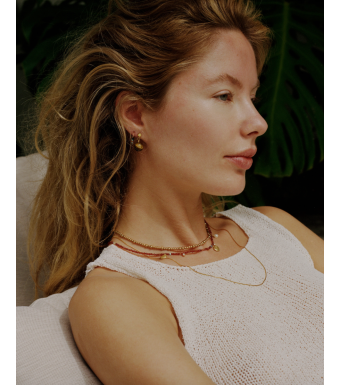 ANNI LU Box Chain Necklace Gold 57 Cm, Gold