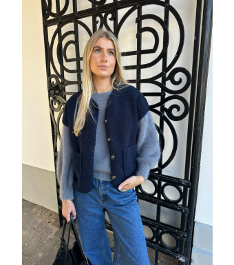 Tiffany Clothing Malou Teddy Vest, Blue Navy