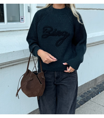 Anine Bing Kendrick Sweater Bing, Dark Teal