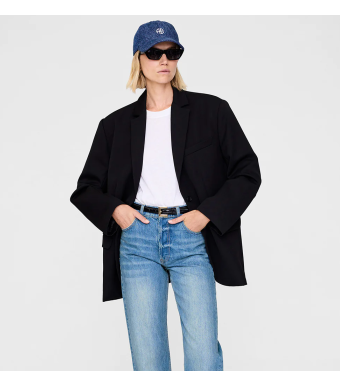 Anine Bing, Jeremy Baseball Cap S-12-9083, Clean Indigo