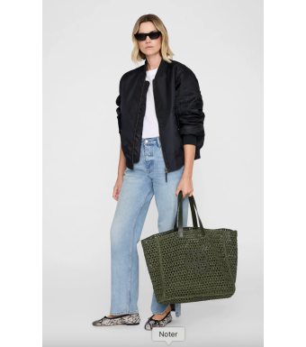 Anine Bing Large Rio Tote A-13-2158-022, Olive