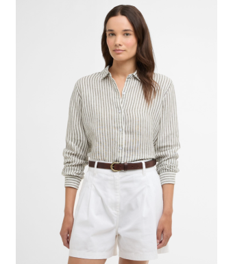 Barbour Marine Shirt, Dusky Khaki Stripe