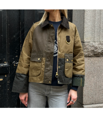 BARBOUR Alma Wax Jacket, Sand
