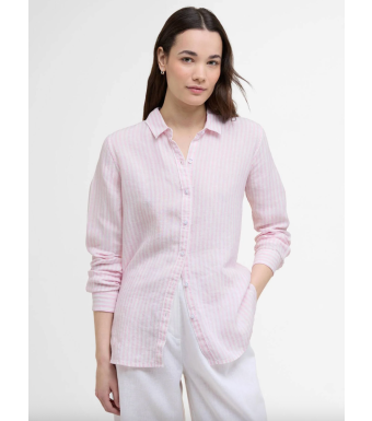 Barbour Marine Shirt, Pink Stripe