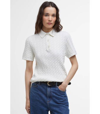 Barbour Hartland Polo, White