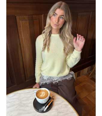 Opal Studio Magna Crewneck L/s, Butter Yellow